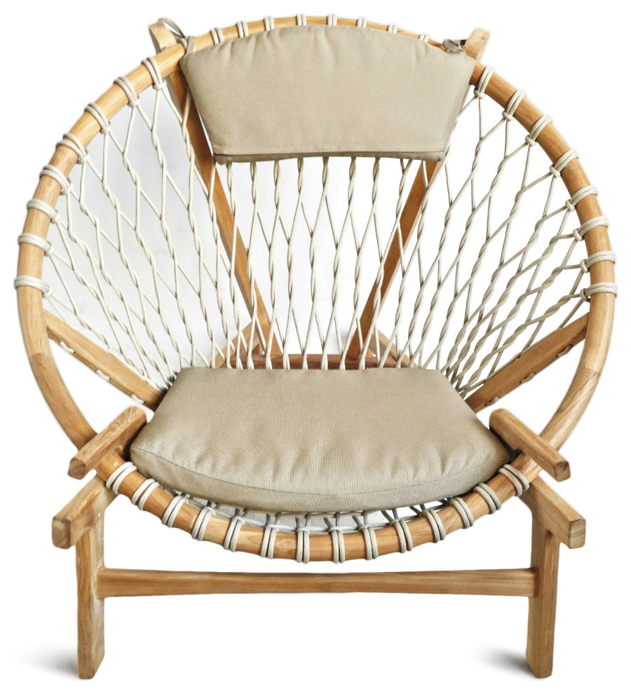 Outdoor Mayan Sunset Rope Chair