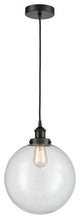 Innovations 616-1PH-BK-G202-12-LED 1-Light Mini Pendant, Matte Black