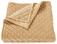 Velvet Diamond Quilt, King, Gold, 1 Piece