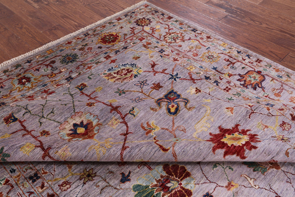Hand-Knotted Persian Tabriz Wool Rug 6' 10" X 9' 10" Q7523