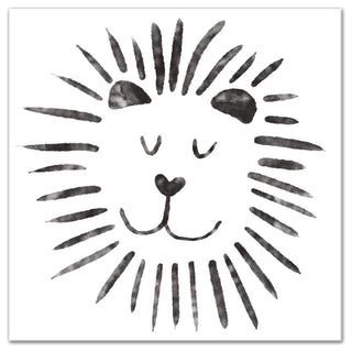 Lovely Lion 12x12 Canvas Wall Art