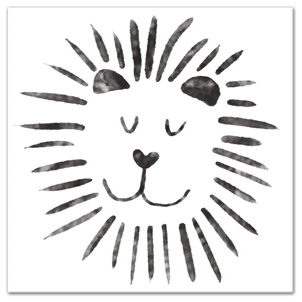 Lovely Lion 12x12 Canvas Wall Art
