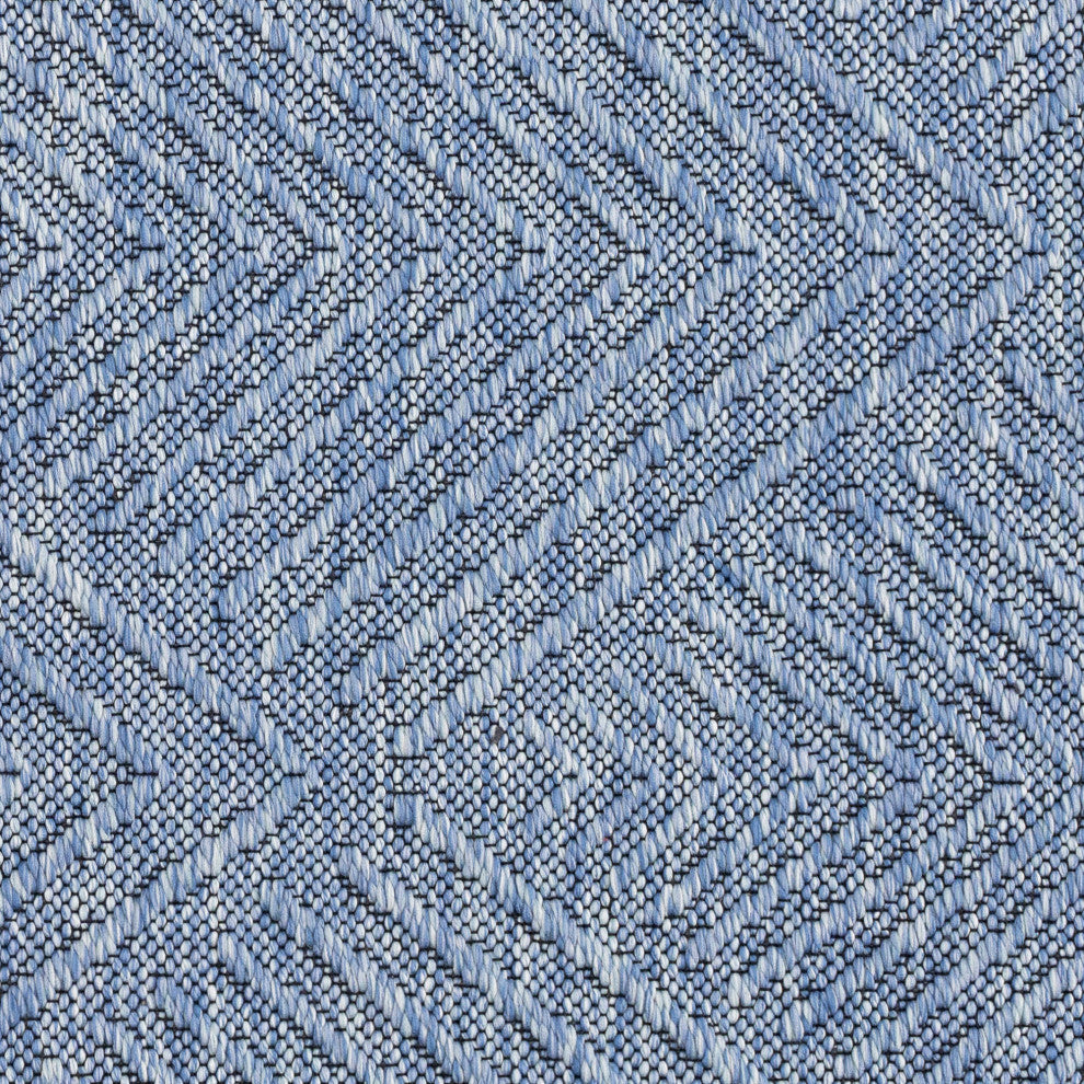 Alice Transitional Diamond Blue Azure Blue Indoor Rectangle Area Rug 8x10