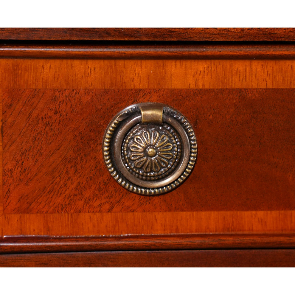 Banded Mahogany Bookcase