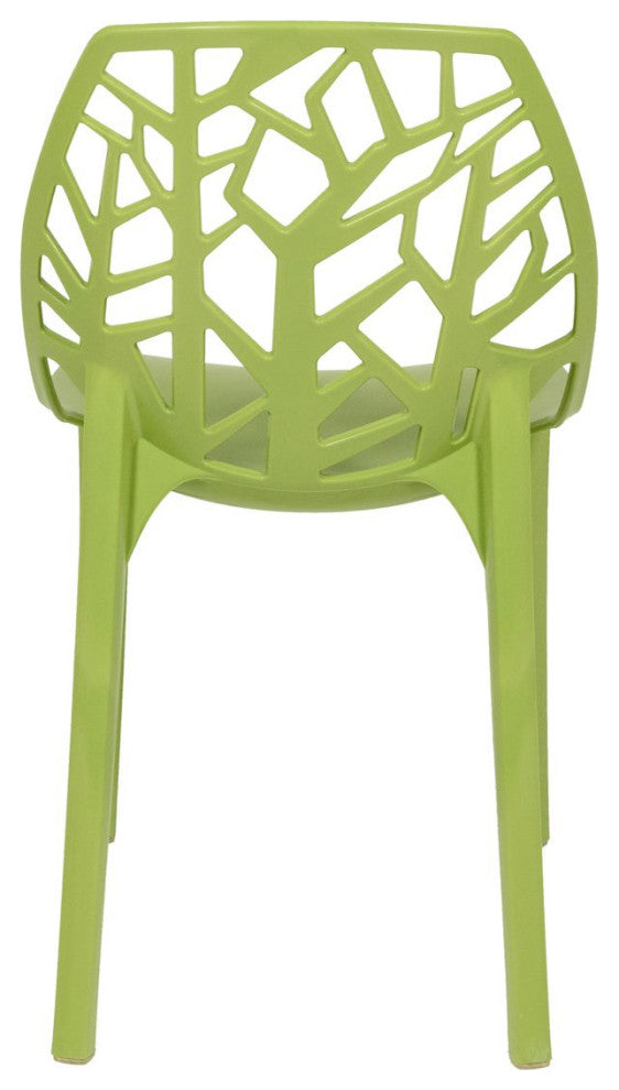 LeisureMod Modern Cornelia Dining Chair, Set of 2