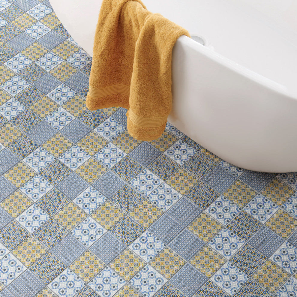 Classico 4" Square Mix Porcelain Floor and Wall Tile
