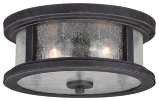 Vaxcel Cumberland 13" Outdoor Flush Mount Rust, Rust Iron