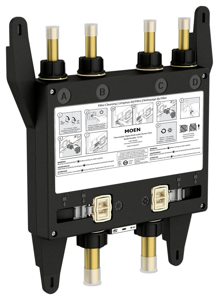 Moen U by Moen Shower 4-Outlet Thermostatic Digital Shower Valve