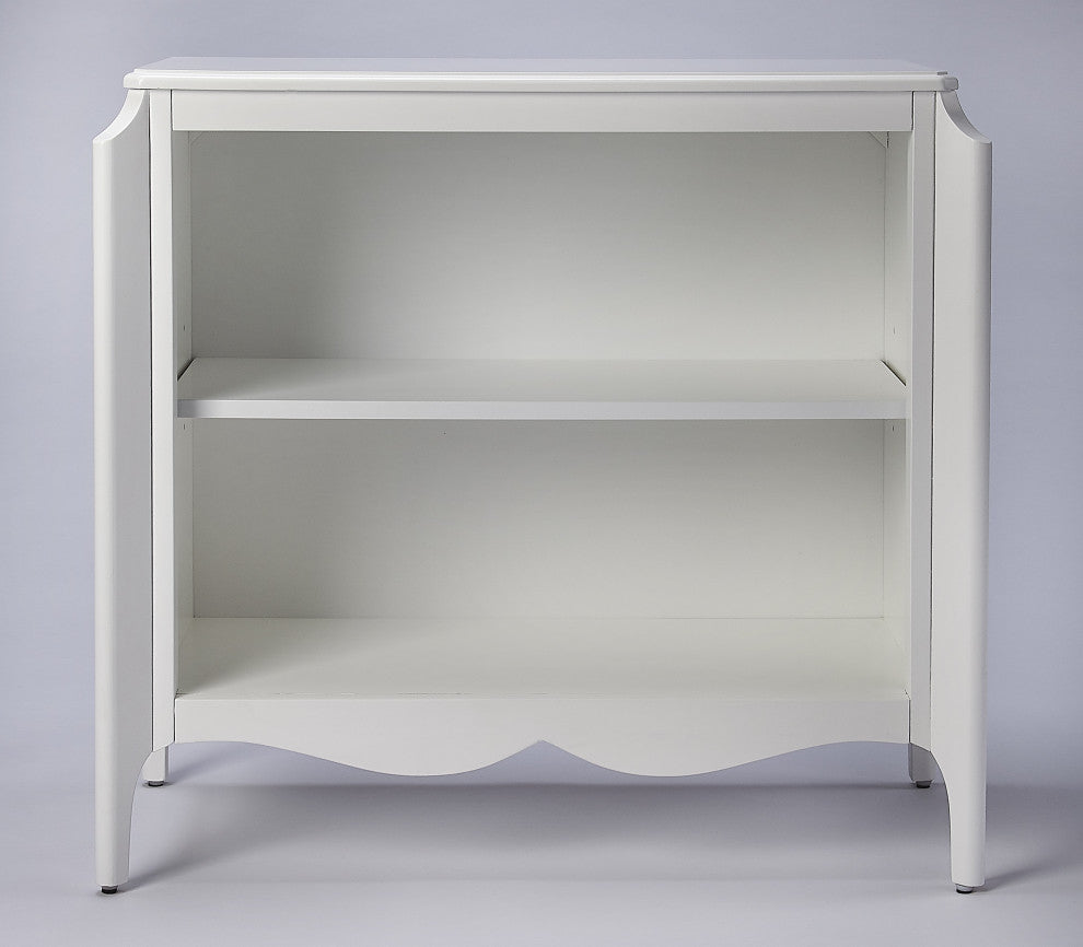 Butler Wilshire Glossy White Bookcase