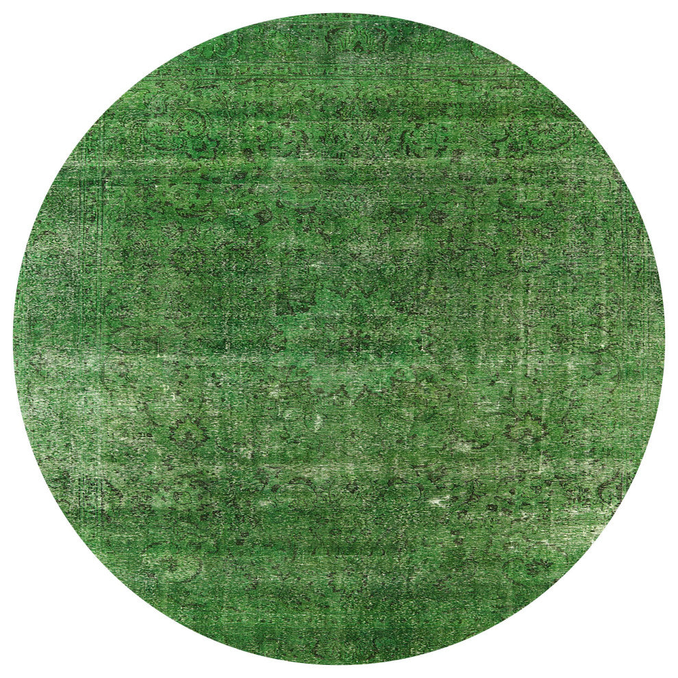 Ahgly Company Indoor Round Mid-Century Modern Area Rugs, 3' Round