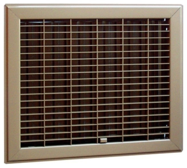 AmeriFlowÂ® 400B8X10 Heavy Duty Steel Gravity Floor Register, Brown, 8" x 10"