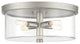 Hailie Flushmount 4  Light  Satin Nickel