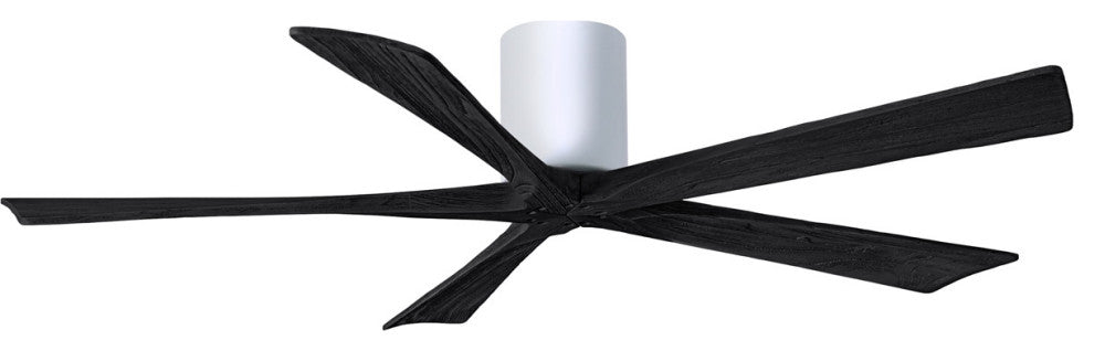 Matthews Fan, Irene-5H Ceiling Fan, Gloss White, 60", Matte Black
