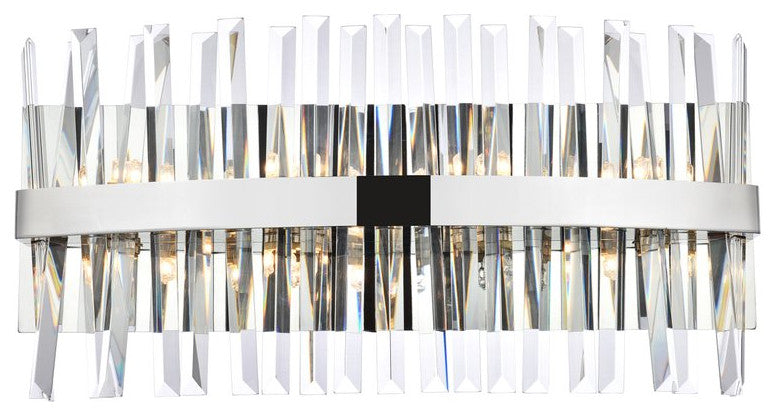 Modern Chrome 8-Light Bath Sconces