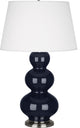 Robert Abbey RA-MB42X 1-Light Table Lamp, Triple Gourd