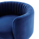 Armchair Swivel Accent Tufted Chair, Navy Gold, Velvet, Modern, Hospitality
