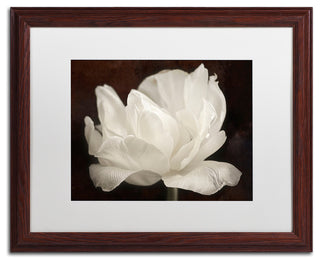 Cora Niele 'White Tulip III' Matted Framed Art