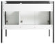 Oakville Bath Vanity, Ceramic Sink, White Matte, 42 Inch, Black Hardware