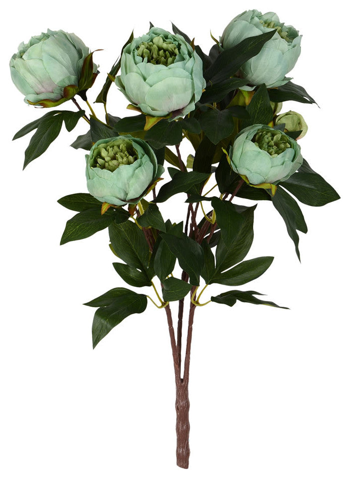 Vickerman Fd182304 23" Artificial Green Peony Spray