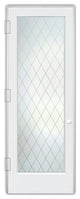 Interior Prehung Door or Interior Slab Door - Diamond Grid - Primed - 30" x...