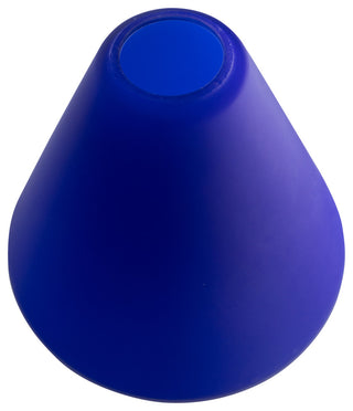 Inari Silk Martini Pendant Glass Shade, Cobalt