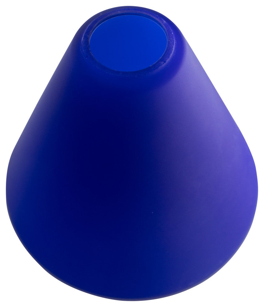 Inari Silk Martini Pendant Glass Shade, Cobalt