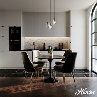 Hartland Noble Bronze With Seeded Glass 3 Light Cluster Ceiling