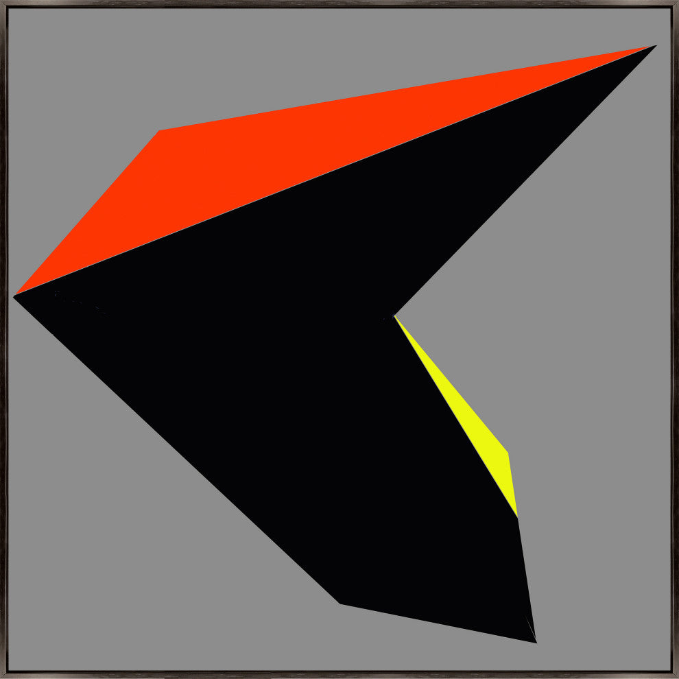 30x30 Poly Form Multi 5 Framed Artwork Espresso
