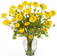 Ranunculus Liquid Illusion Silk Flower Arrangement, Yellow
