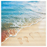 Safavieh Barbados Collection Indoor-Outdoor, BAR550 Rug, Gold/Blue, 8' Square