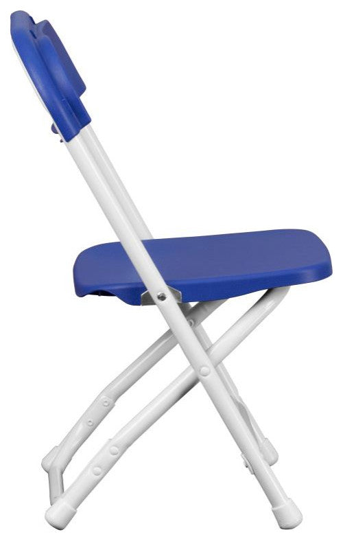 2 Pack Kids Plastic Folding Chair, Blue