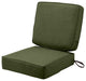 Montlake Fadesafe Water Resistant Patio Cushion Set, Heather Fern Green