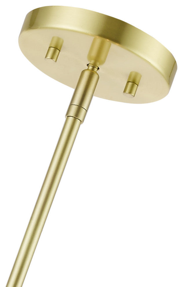 Venlo 4 Light Satin Brass With Shiny White Accents Medium Drum Pendant