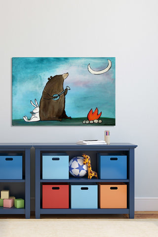 "Campfire Songs" Painting Print on Wrapped Canvas