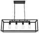 Black Finish 4-Light Pendant