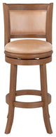 Augusta Swivel Bar Stool, Chestnut Wire-Brush