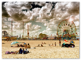 Philippe Hugonnard 'Coney Island Beach' Canvas Art, 47x35