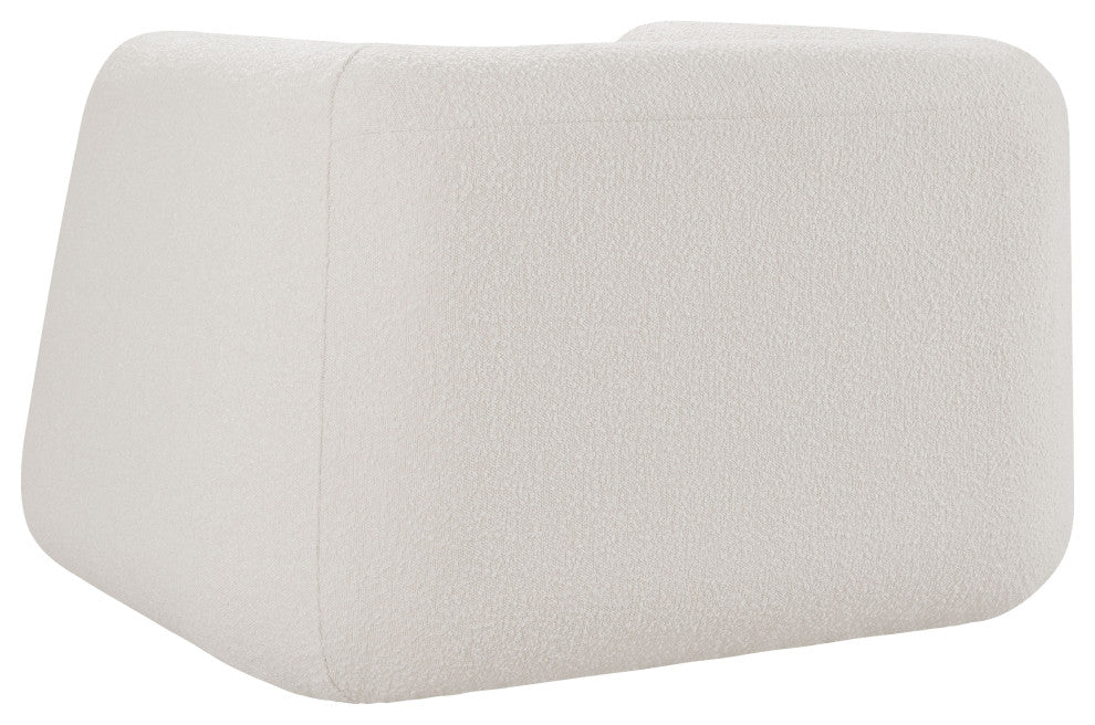 Abbington Boucle Fabric Upholstered Chair, Cream
