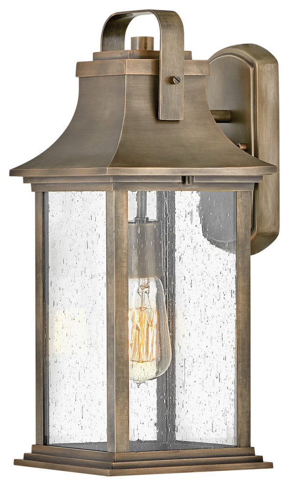 Hinkley Grant Medium Wall Mount Lantern, Burnished Bronze