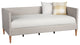 Britney Twin Day Bed, Light Grey Linen