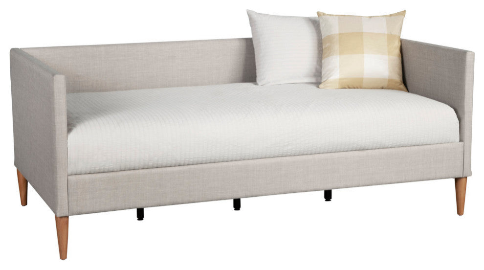 Britney Twin Day Bed, Light Grey Linen