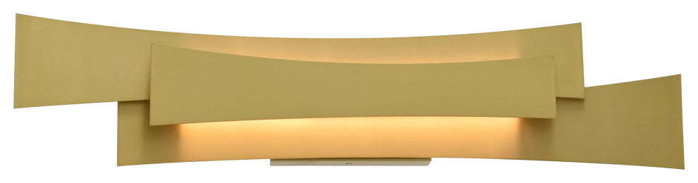 Candora Integrated LED Vanity Light, Brass, 24 Inches