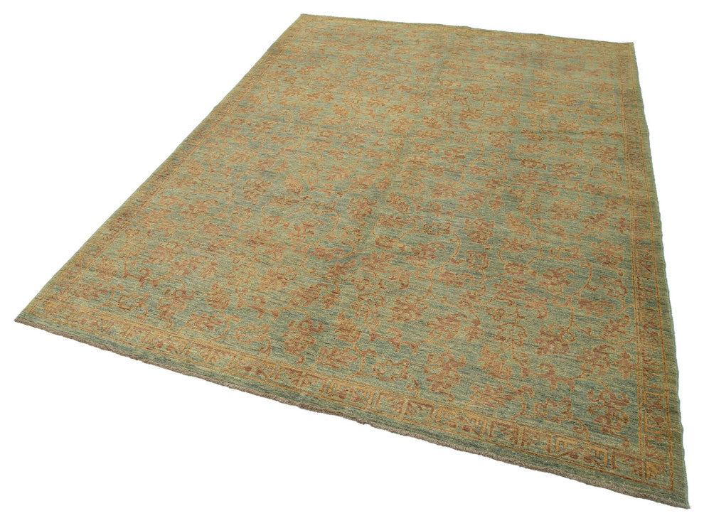 Rug N Carpet - Hand-Knotted Oriental 6' 2" x 8' 10" Soft Oushak Area Rug