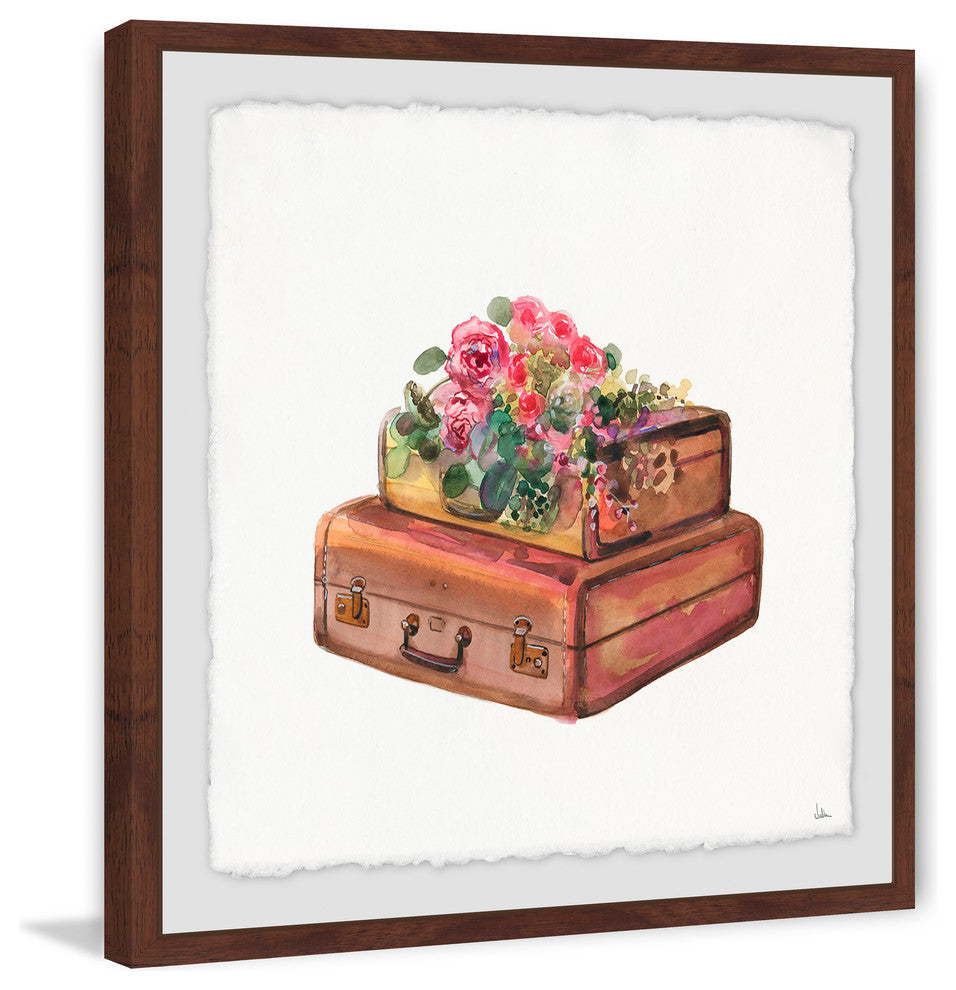 "Travel Harmony" Framed Painting Print, 32"x32"