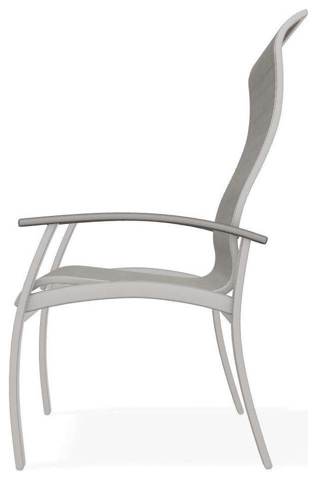 Belle Isle Sling Outdoor Dining Chair, Deacon/Beachwood