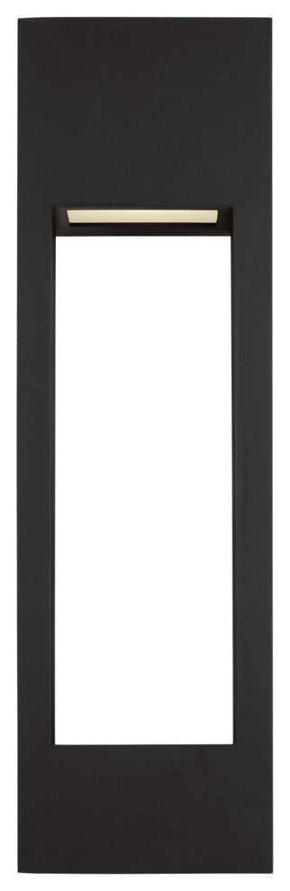 Testa LED Outdoor Wall Lantern, Black