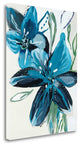 "Flowers Of Azure II" By Angela Maritz, Giclee Print on Gallery Wrap Canvas