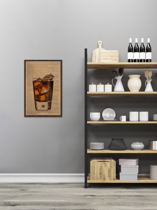 "Rum & Coke" Framed Painting Print, 24"x36"