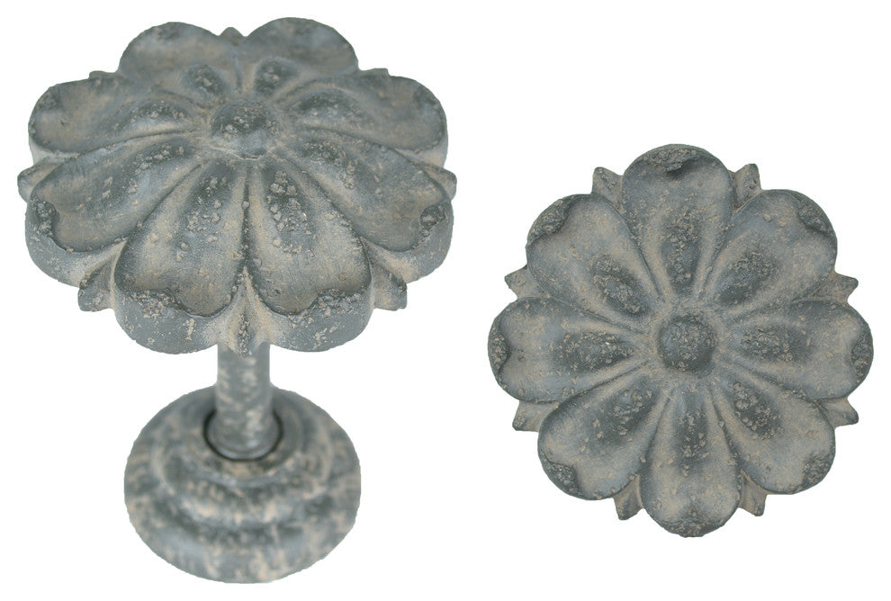 Urbanest Petals Medallion Drapery Holdback, Stone, Set of 2