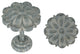 Urbanest Petals Medallion Drapery Holdback, Stone, Set of 2